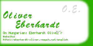 oliver eberhardt business card